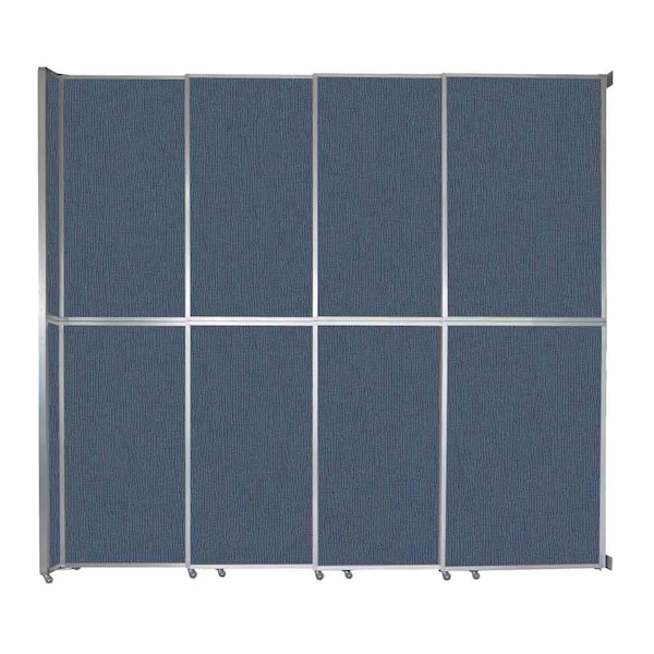 Operable Wall Sliding Room Divider 12'8" x 12'3" Ocean Fabric